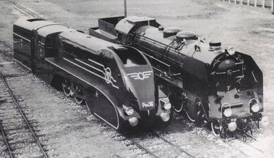 Локомотивы Pm36-1 и Pt31,Париж 1937 г.