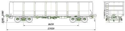 4-осный полувагон с глухим кузовом, модель 12-295.jpg