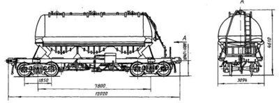 Четырехосная цистерна для тяжелыхпорошкообразных грузов модели 15-854.jpg