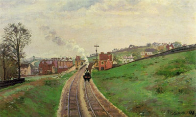 1871 г. Camille Pissarro &quot;Lordship Lane Station&quot;