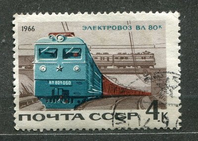 1966 - Электровоз ВЛ80К-060, СССР, Северо-Кавказская железная дорога, Ростовская область, ст. Лихая, выпущен НЭВЗ 1965 г., списан 09.1995 г.