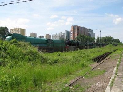 Общий вид площадки подвижного состава.