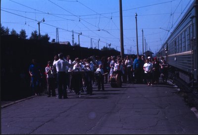 Transsib band on station 1976.