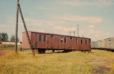 Old narrow gauge car (Latvia), 14.08.1973<br />Tamsalu (after closing)