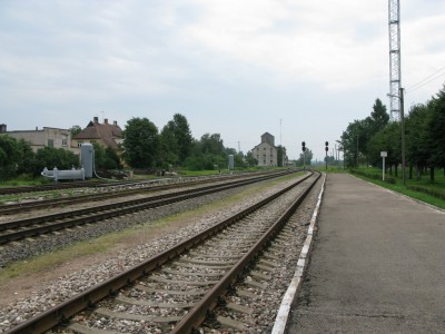 Вид с перона в сторону Елгавы.