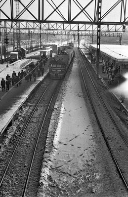Станция Перово. Декабрь 1977 года. Фото Сухарева Сергея