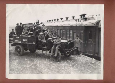 Orig 1921 US ARA Relief Train Kazan Famine Russia Photo