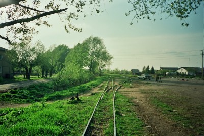 Станция Переславль. Раньше этот путь пересекал шоссе.