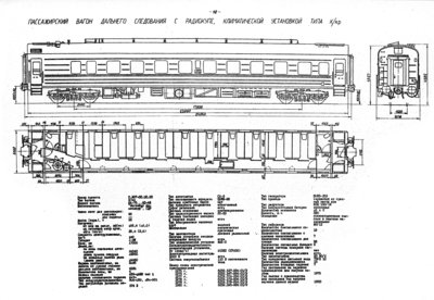 Пассажирский вагон дальнего следования с радиокупе, климатической установкой типа К/кр