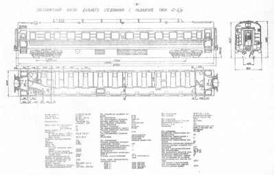 Пассажирский вагон дальнего следования с радиокупе типа 47-Д/р