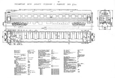 Пассажирский вагон дальнего следования с радиокупе типа Д/кри