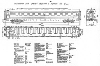 Пассажирский вагон дальнего следования с радиокупе типа Д/крив