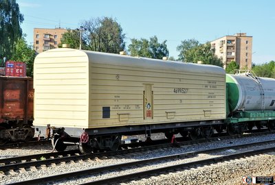 Вагон для перевозки гелия, ст. Балашиха, Россия/Московская обл.<br />Автор: Ostrovsky Kiril | Фото сделано 26.VIII.2011, опубликовано 27.VIII.2011.