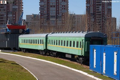 Купейный и плацкартные вагоны в качестве учебных тренажеров, база СПб учебного центра федеральной противопожарной службы, окрестности ст. Рыбацкое, Россия/Санкт-Петербург<br /> Автор: Соколов Сергей | Фото сделано 3.V.2013