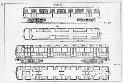 Чертеж вагона метро типа е