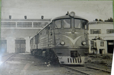 ТЭ3-4347 депо Рубцовск Алтайск кр. 1960гг.jpg