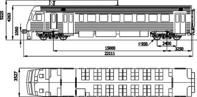 Электропоезд эр22 чертежи