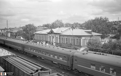 Вокзал ст. Алатырь Горьковской ж.д., Чувашия<br />Автор: Огнев О. В. | Фото сделано 5.IX.1991