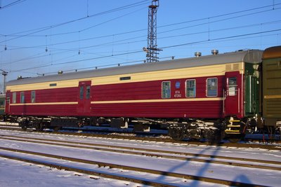 Багажный вагон № 076 47282, Серов, 14 декабря 2008 года. Автор: Владислав.