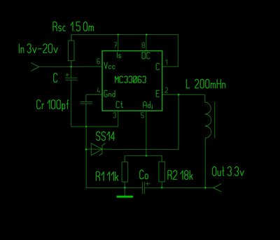 R1 и R2 высчитываются по известному калькулятору http://bsvi.ru/dc-dc-na-mc34063/