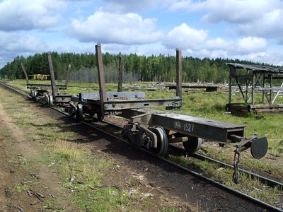 Лесовозный сцеп с хребтовой балкой 43-091, пос. Верхняя Старица, Пермский край. - Бекиров И..jpg