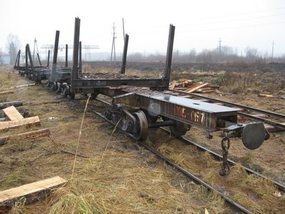 Вагон-сцеп с хребтовой балкой 41-0015, Пижемского ЛПХ, п. Пижма, Нижегородская обл. - Павлов С. С..jpg