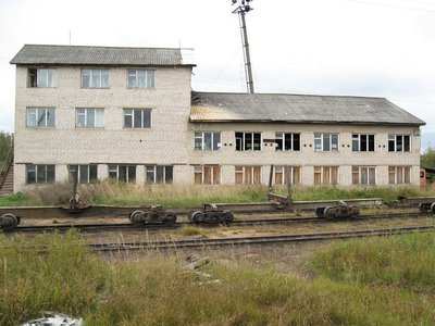 Вагон-сцеп с хребтовой балкой 41-0015, Зебляковская УЖД, Костромская обл. - Павлов С. С..jpg