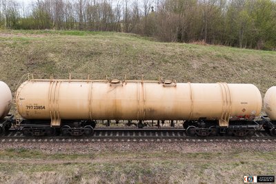 Восьмиосная цистерна модели 15-1500 Белорусской железной дороги в составе грузового поезда, перегон Кульгаи - Зябки, Витебская обл.<br />Автор: PureLogic | Фото сделано 30.IV.2017