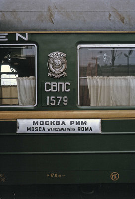 Wien Südbahnhof, le 3 juin 1965. Voiture-lits СВПС 1579 (Görlitz, 1960/61). Photo TrainsandTravel