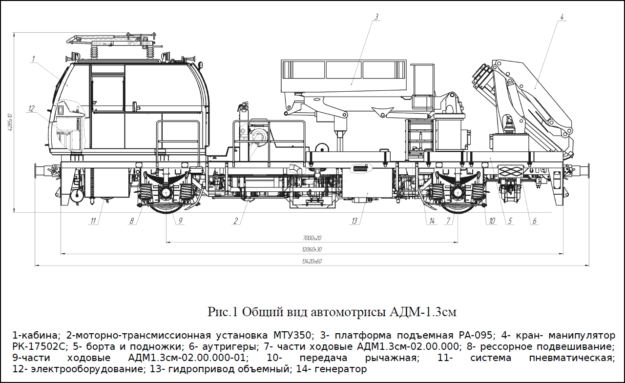 Автомотриса дизельная монтажная АДМ-1.3см - ScaleTrainsClub - Модели  железных дорог