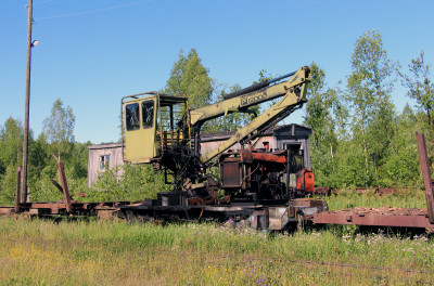 Крановая установка ДМ20, Кобринская УЖД, Кировская обл.<br />Автор: Машинист пивного крана