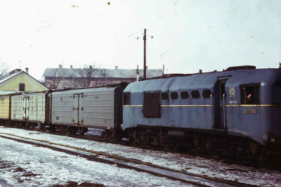 Вагоны-ледники, станция Pärnu, 03.1970. Фото: Ilmar Adamson