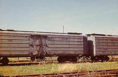 Изотермические вагоны-ледники, станция Tamsalu, 14.08.1973. Фото: Andrus Roosma