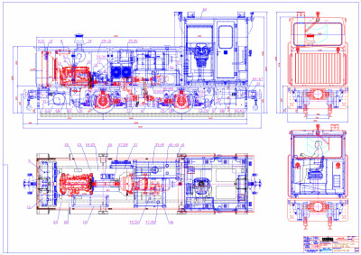 Чертеж локомотива