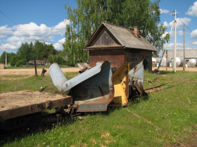 Снегоочиститель СП1-032. Ст. Белый Ручей, Вологодская обл. Автор: Дмитрий Лаврухин