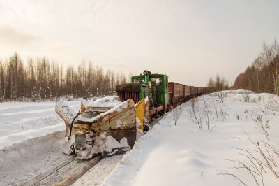 Снегоочиститель СП1-036, УЖД Гороховского торфопредприятия, Кировская обл. Автор: Лёха