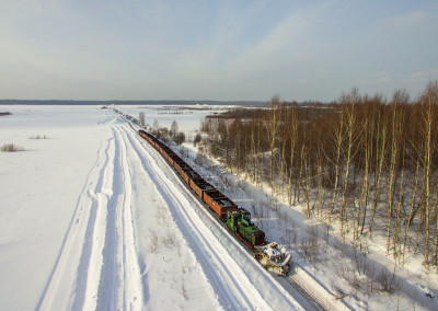 Снегоочиститель СП1-036, УЖД Гороховского торфопредприятия, Кировская обл. Автор: Лёха