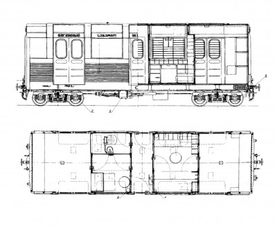 План багажного вагона