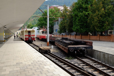 Платформа модели 43-041, станция Боржоми, УЖД Боржоми - Бакуриани, Грузия. Автор: Zsolt Egon Laczko