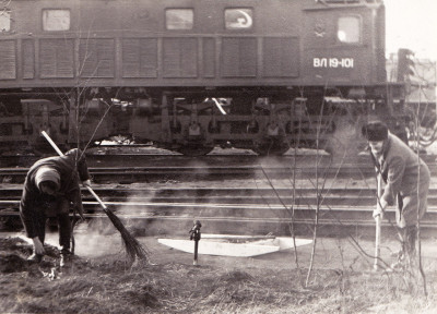 ВЛ19-101 депо Кандакша ок.1970.jpg