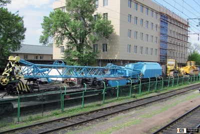 TAKRAF EDK-500 1 с восстановительным поездом, ст. Алматы-I.jpg