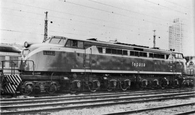 FEPASA class 6450 №6451 at Campinas in January 1978. Sergio Martire photo.