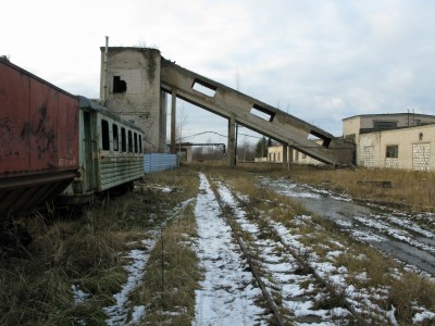 Эстакада для подачи торфа.