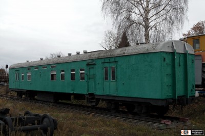 Почтово-багажный вагон, ст. Верховье, Россия/Орловская обл.<br /> Автор: Sherman | Фото сделано 6.XI.2010.