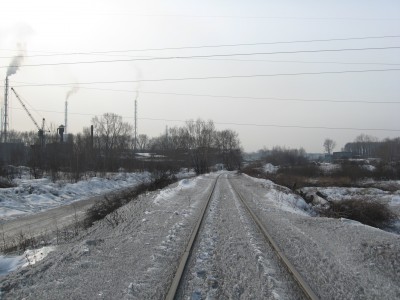 В сторону промстацнии, спуск с поворотом