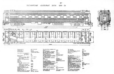 Пассажирский некупейнкй вагон типа ПН