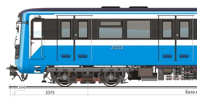 Вагон метро чертеж
