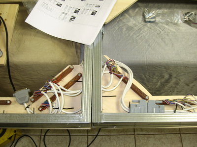 Электрическая коммутация листов на столе и сопряжение всех столов